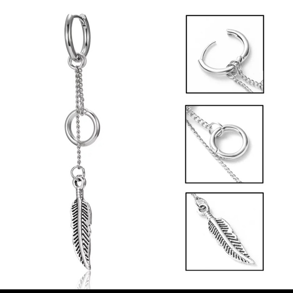 Vintage Jewelry - 🌶 Handmade 'Free Spirit' Silver Earring